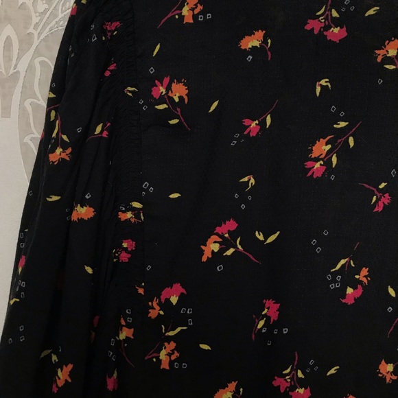 NWT Free People Embroidered Blouse Black - Picture 8 of 8